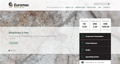 Desktop Screenshot of euromaxresources.com